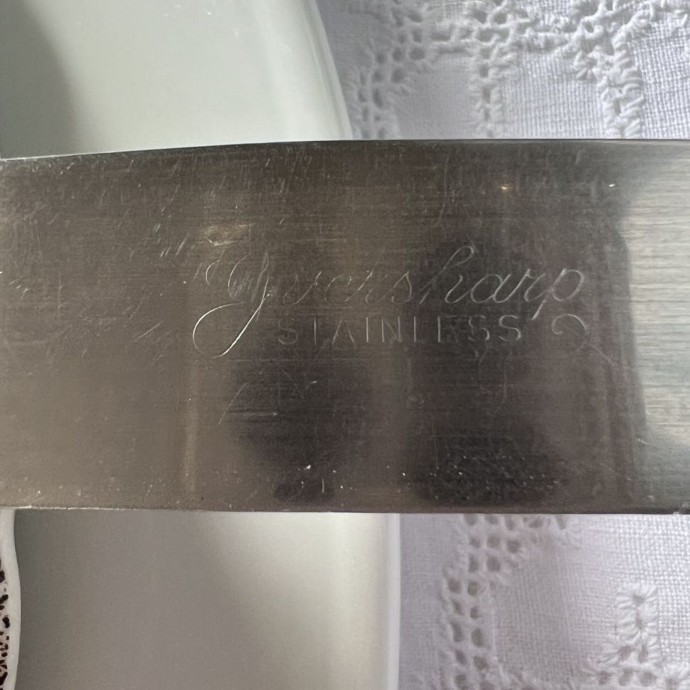 Нож столовый 24 см сталь бакелит Франция