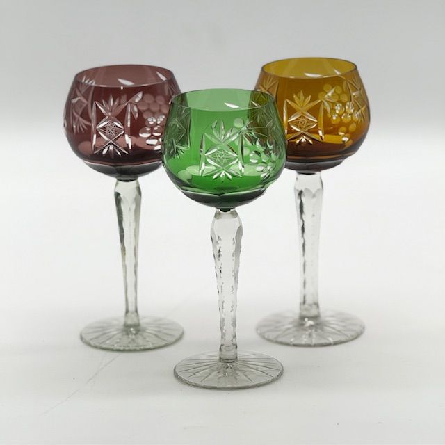 Бокал для вина набор Арлекин 3 шт. 200 мл накладной хрусталь Германия