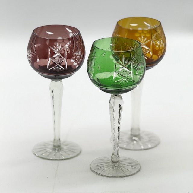 Бокал для вина набор Арлекин 3 шт. 200 мл накладной хрусталь Германия