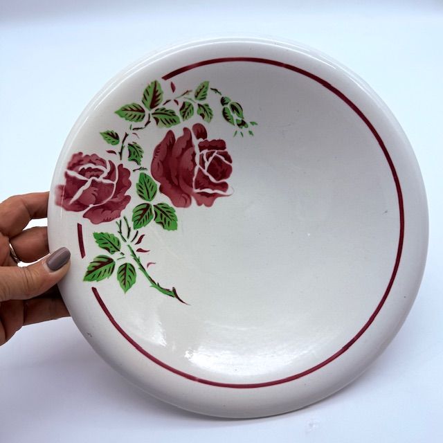 Блюдо углубленное Luneville стиль One stroke K&G 29 см Франция  