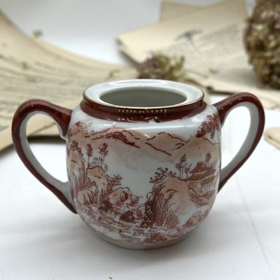 Сахарница Гейши за столом 13 см фарфор Япония