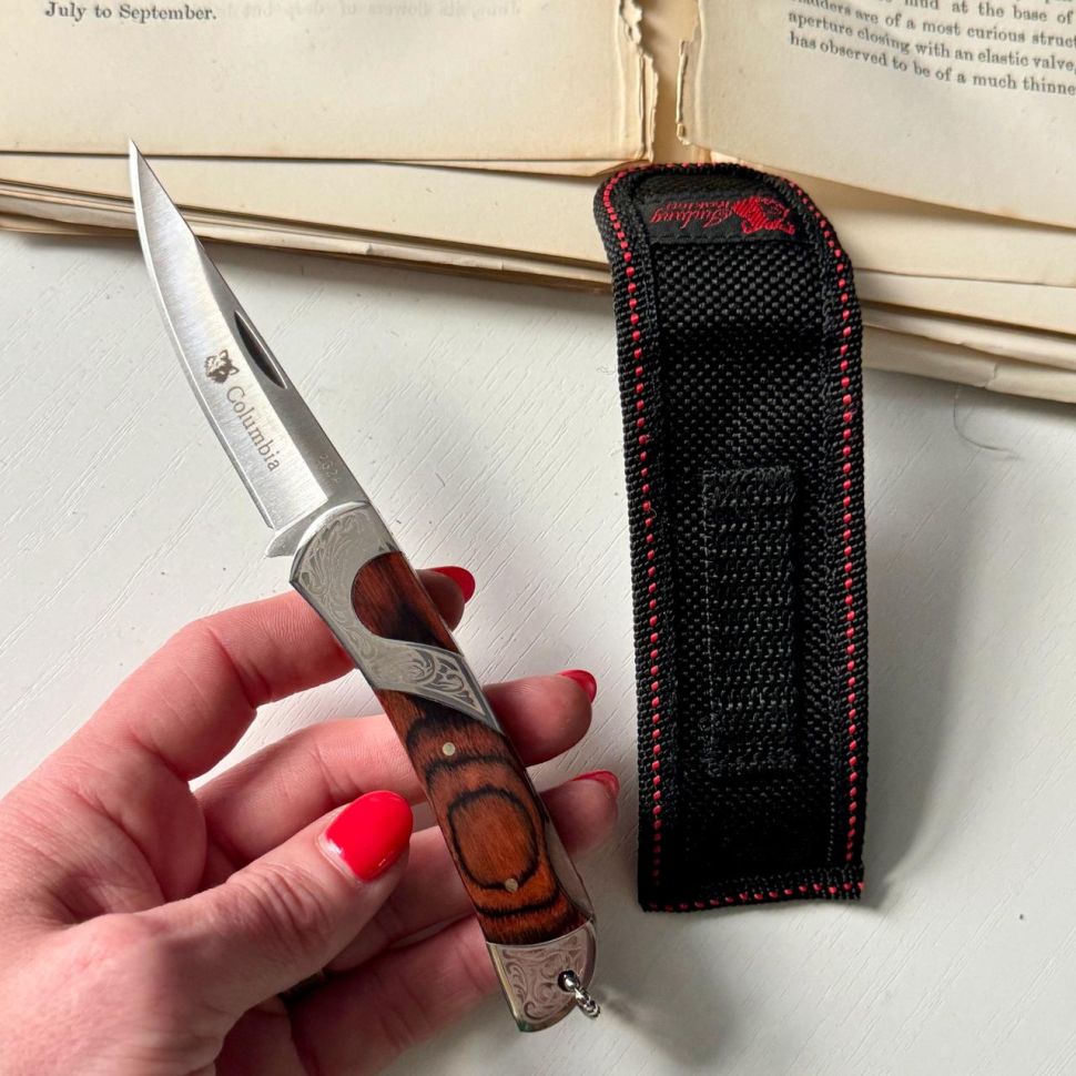 Нож перочинный складной Columbia 17 см в чехле