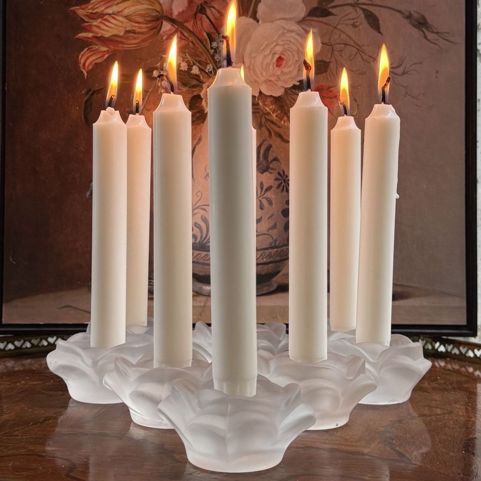 Подсвечник Цветок Лалик 8 см хрусталь 