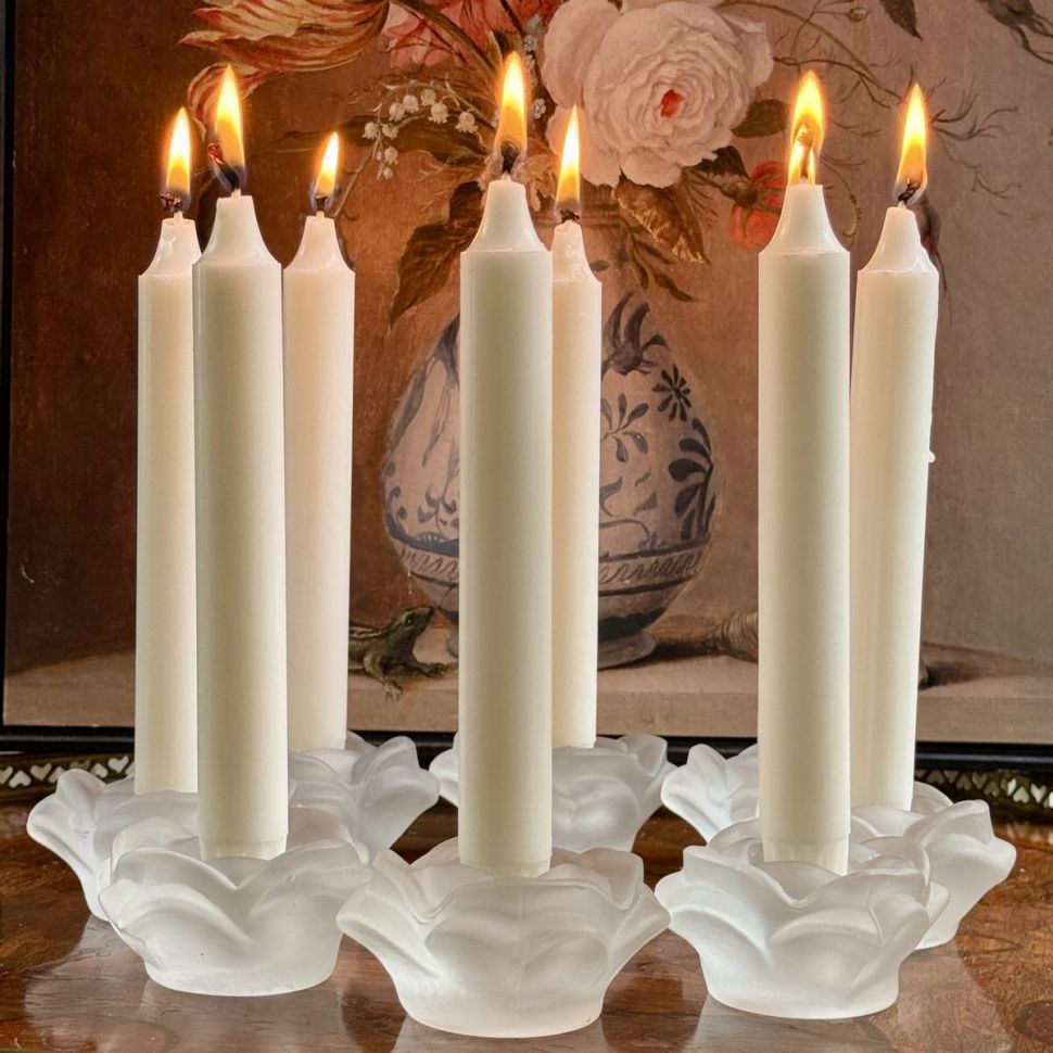 Подсвечник Цветок Лалик 8 см хрусталь 