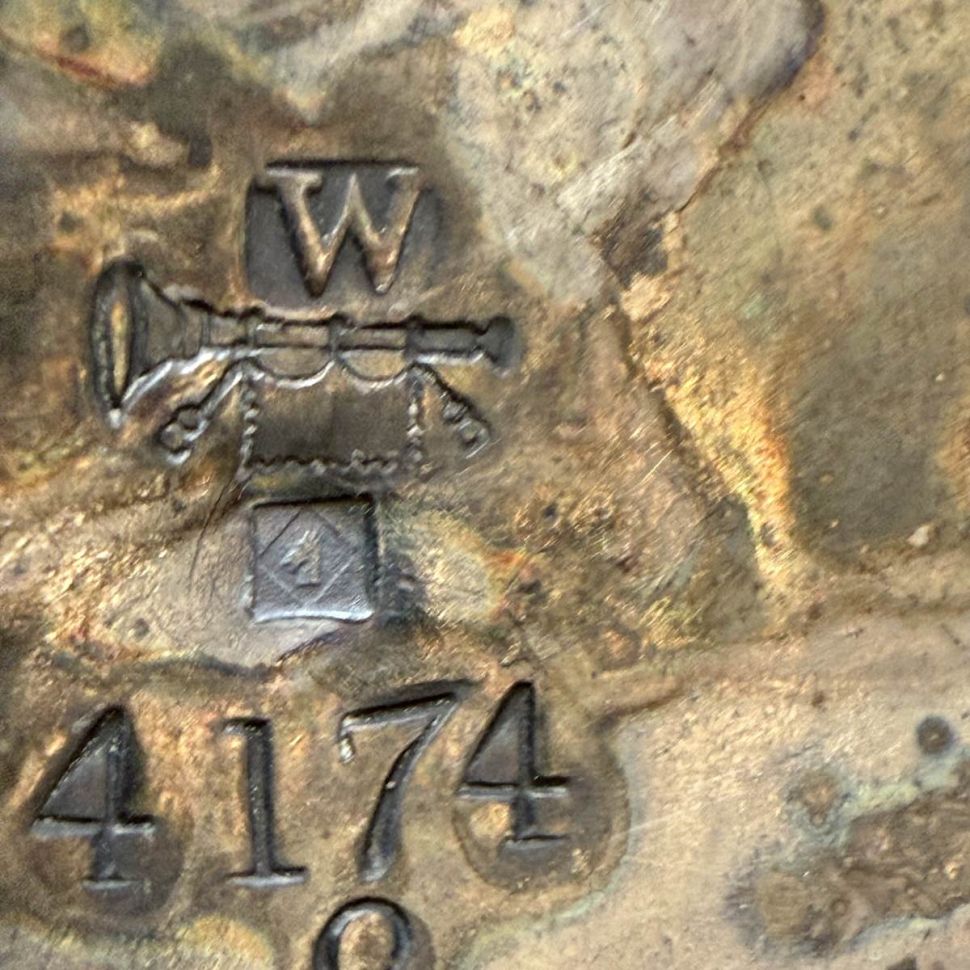 Чайник бульотка сахарница молочник мельхиор набор 3 предмета Англия 