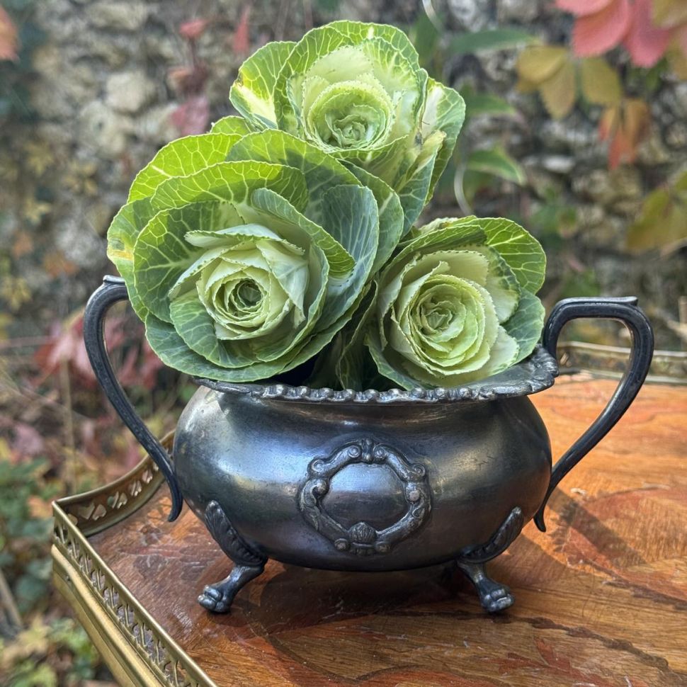 Чайник бульотка сахарница молочник мельхиор набор 3 предмета Англия 