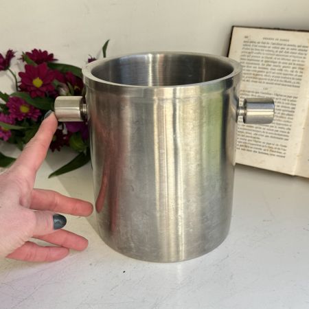 Ведро для охлаждения бутылки с ручками 17 см сталь
