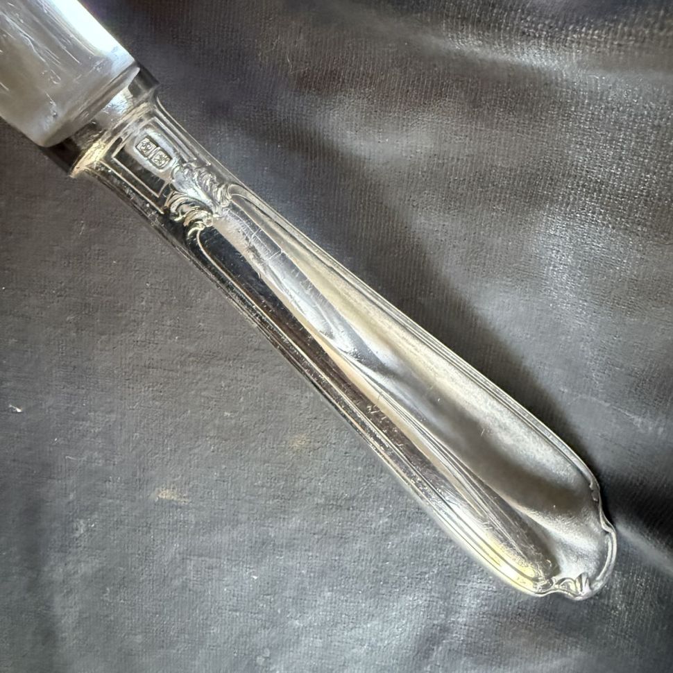 Нож столовый Christofle 25 см серебрение Франция