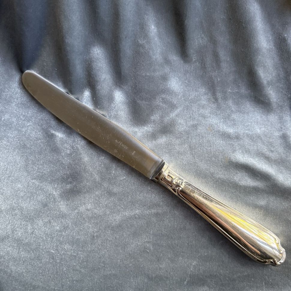 Нож столовый Christofle 25 см серебрение Франция