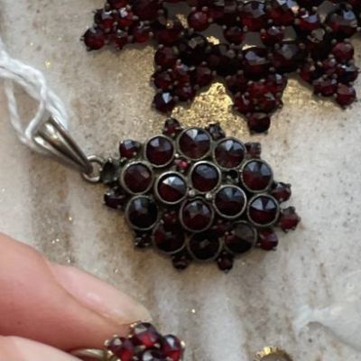 Кулон 3 см гранат уценка