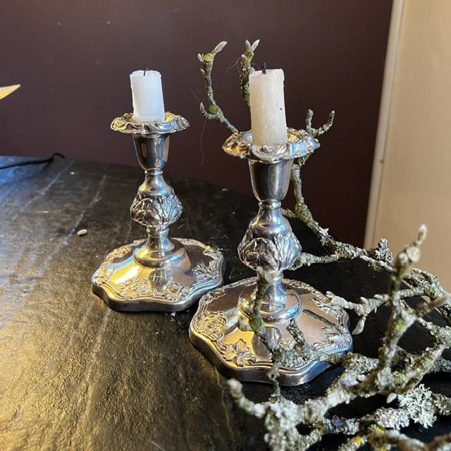 Подсвечник Англия мельхиор 