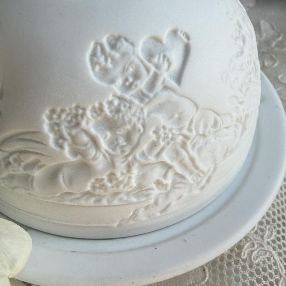 Подсвечник клош Bernardaud Limoges Amours бисквитный фарфор Франция