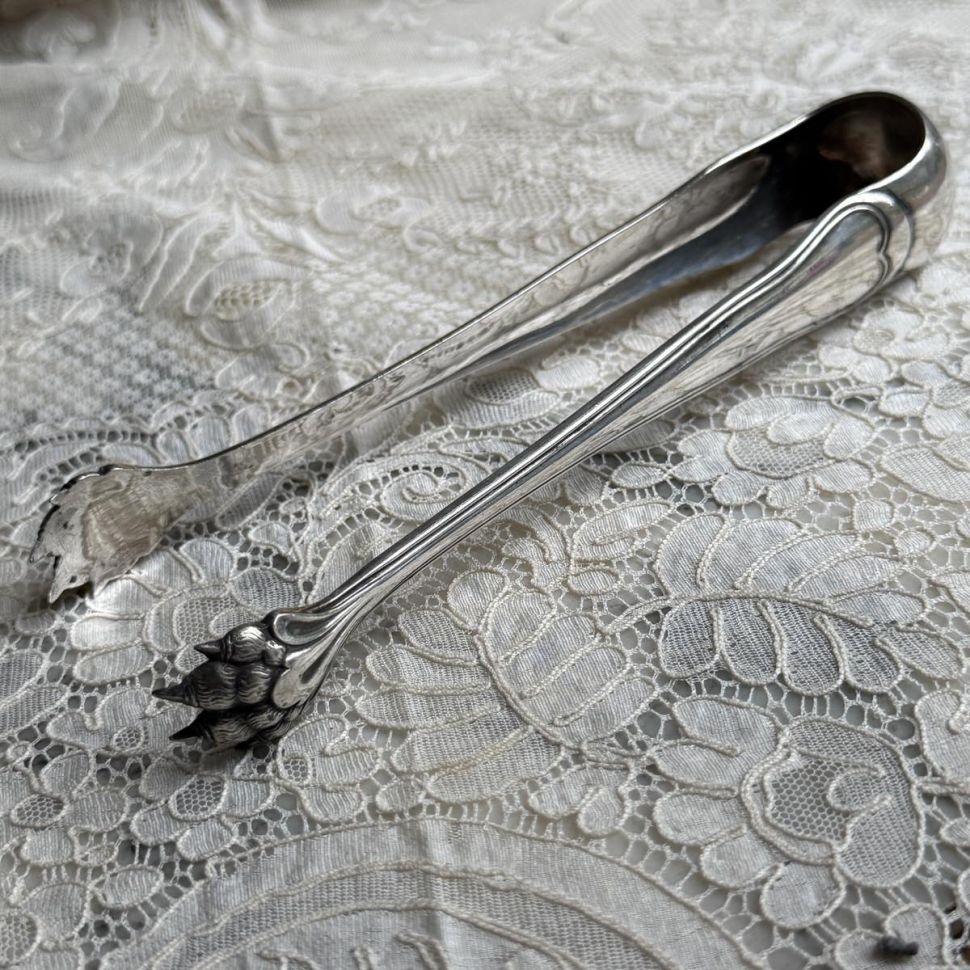 Щипцы для льда 16 см Christofle серебрение Франция 