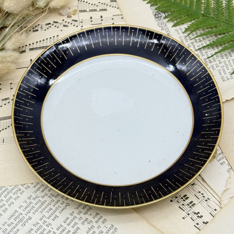 Чайное трио Von Schierholz 220 мл кобальт фарфор Германия