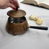 Ковш с крышкой 26 см Сulinox Швейцария медь латунь