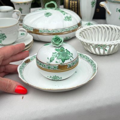 Сахарница с блюдцем Herend Apponyi Chinese Bouquet предзаказ