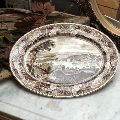 Блюдо 35,5 см Англия Johnson Bros The City of Washington серия Historic America