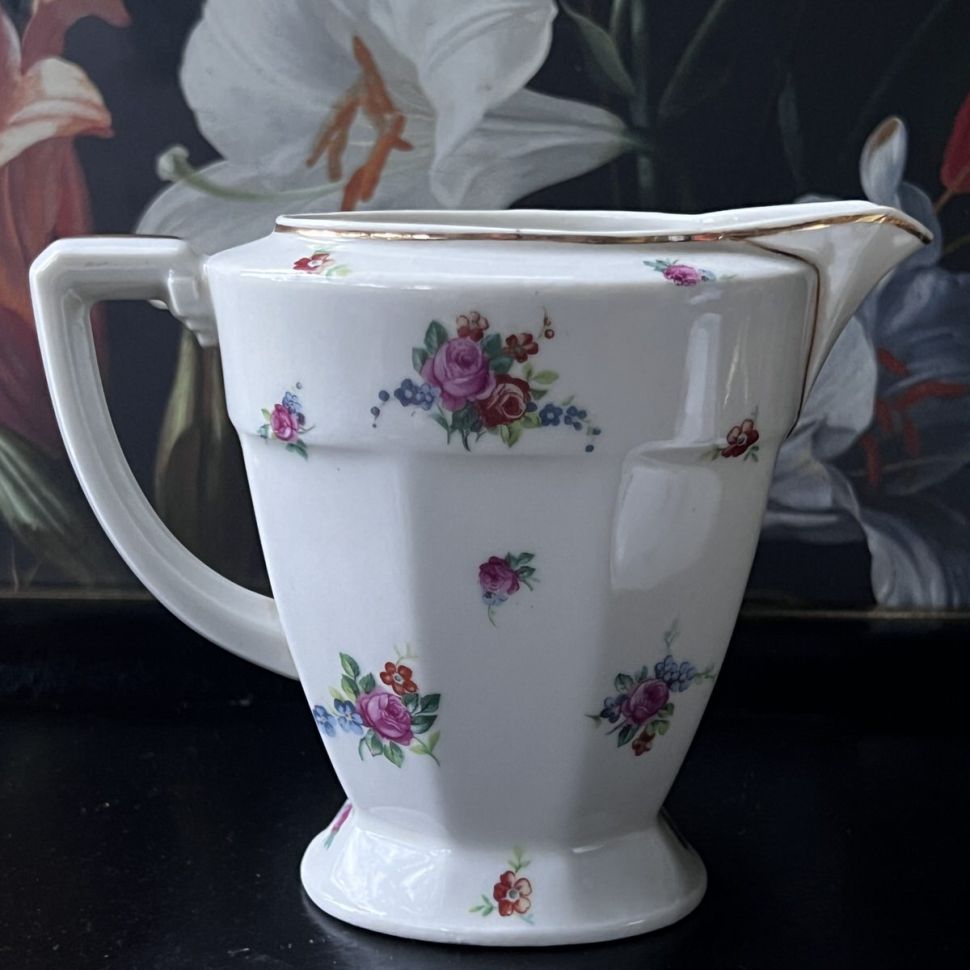 Молочник Limoges F.Legrand&Co Цветы Арнуво 350 мл Франция