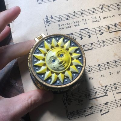 Шкатулка 5 см Солнце полимер