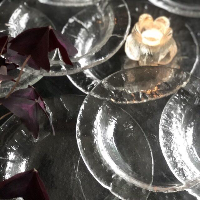 Тарелка углубленная Pukeberg хрусталь Швеция