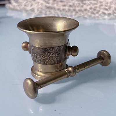 Ступка с пестиком 6 см латунь Нидерланды