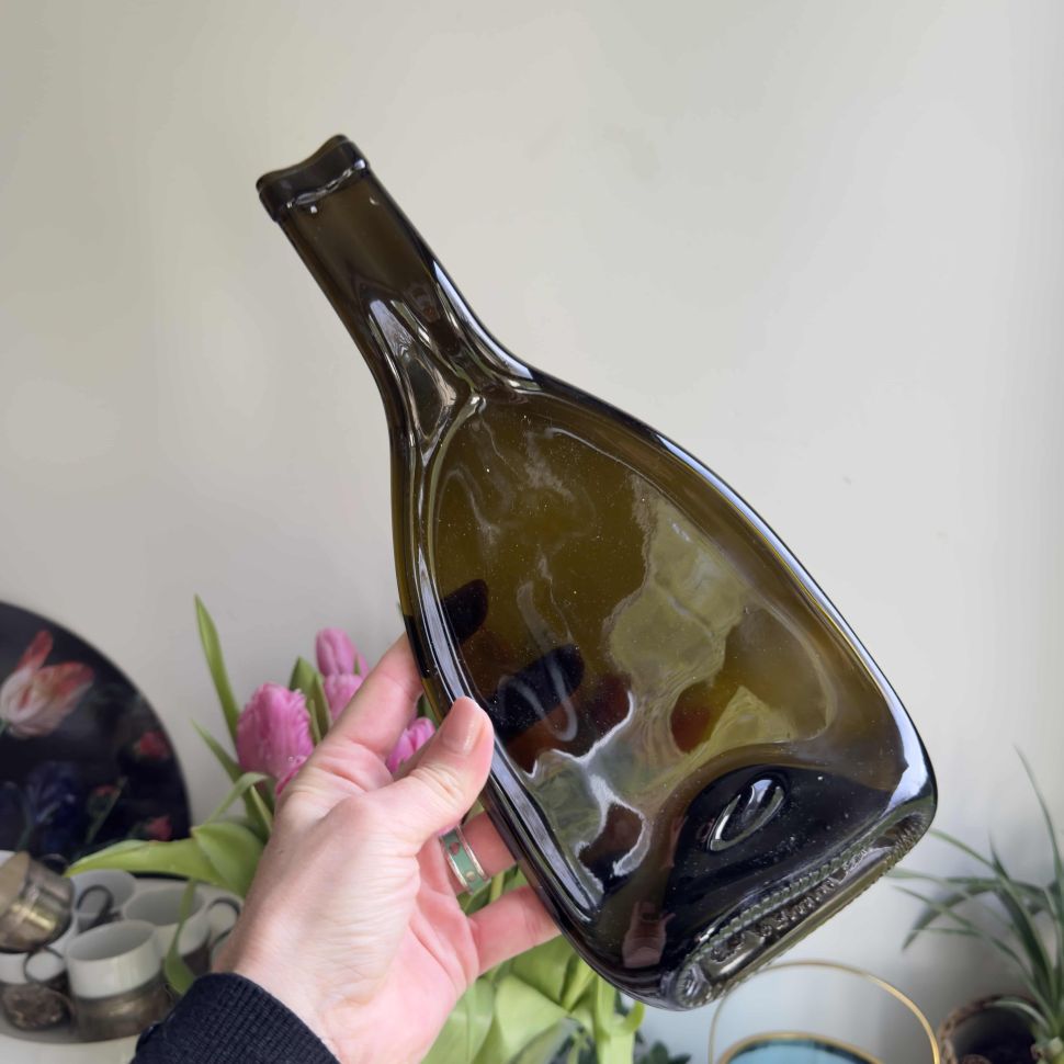 Доска для сыра Бутыль 29 см цветное стекло