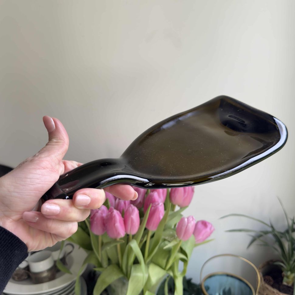 Доска для сыра Бутыль 29 см цветное стекло