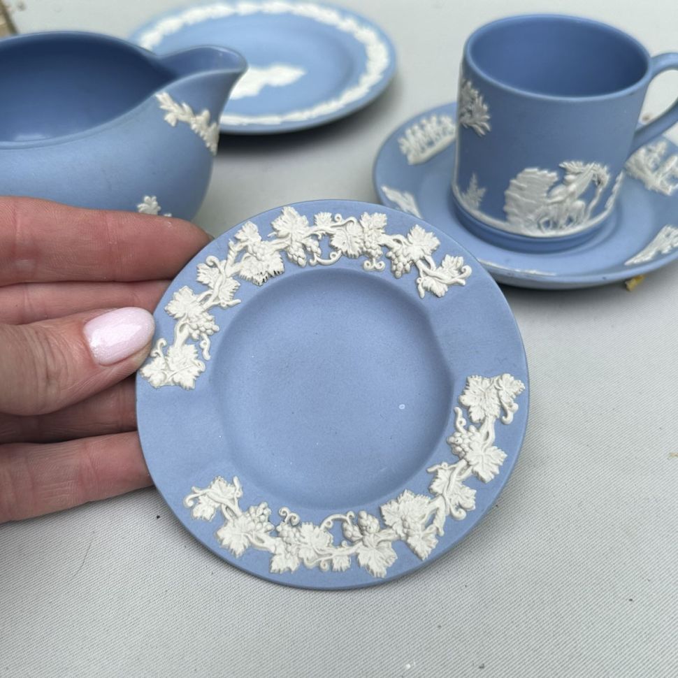 Пепельница Wedgwood 9 см бисквитный фарфор Англия 