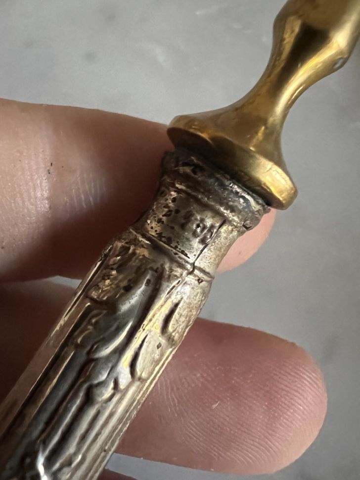 Вилка и нож десертные Solingen серебро 800 Германия 