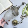 Люстра потолочная 112 см хрусталь латунь бронза 40-е гг