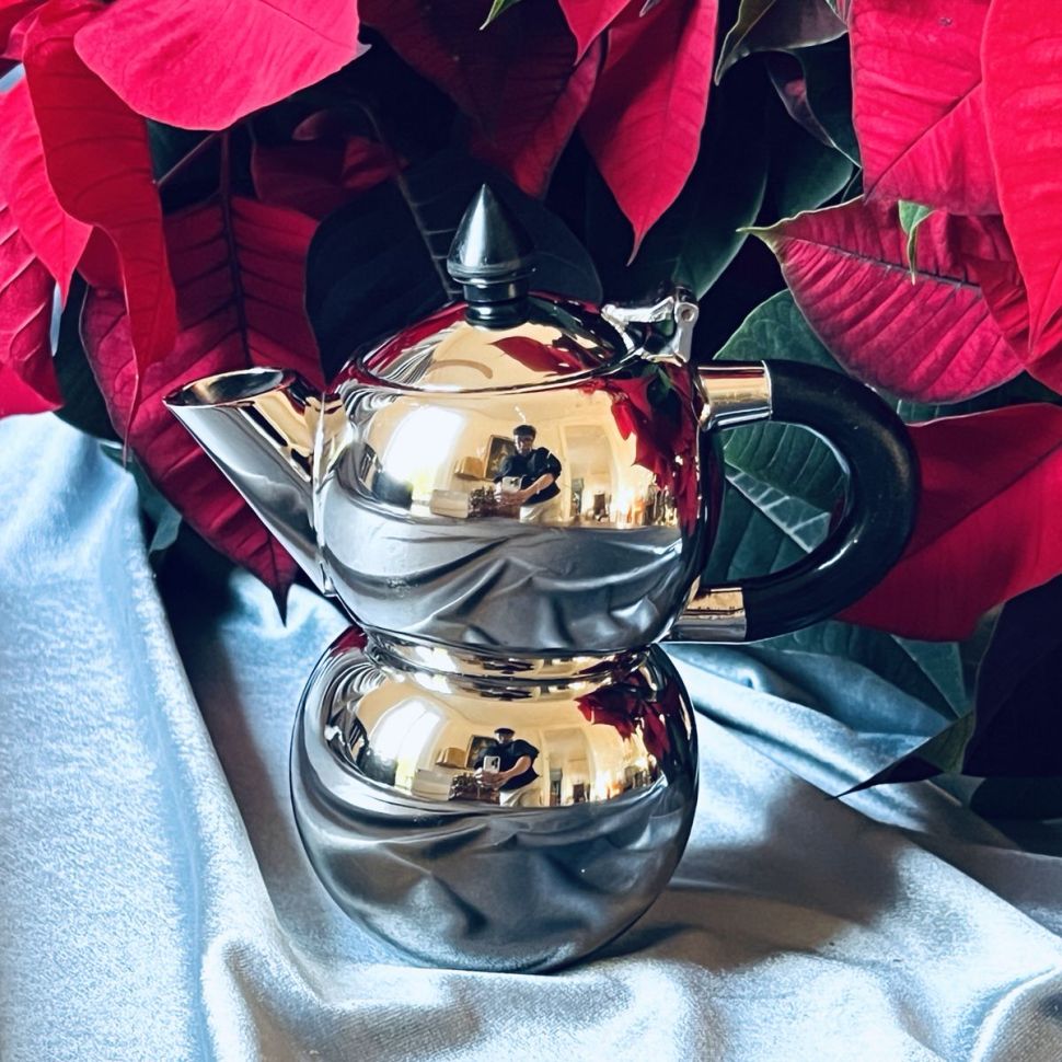 Чайник с греющей подставкой Франция 200 мл сталь бакелит