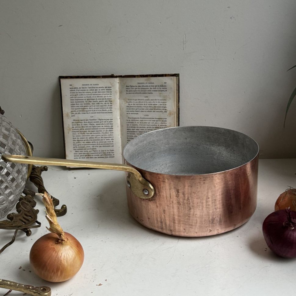 Ковш медный 3 л с латунной ручкой