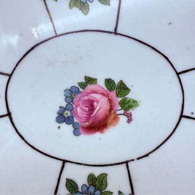 Блюдо поднос Розы 36 см фарфор Франция
