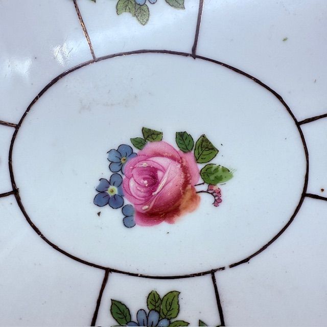 Блюдо поднос Розы 36 см фарфор Франция   