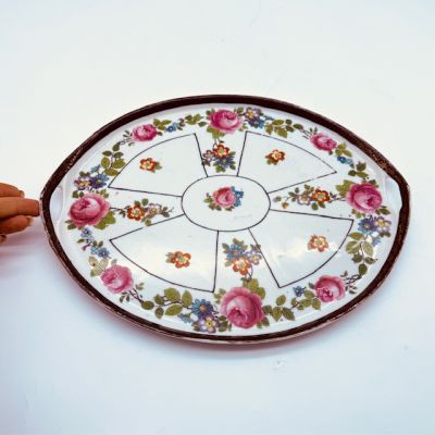 Блюдо поднос Розы 36 см фарфор Франция