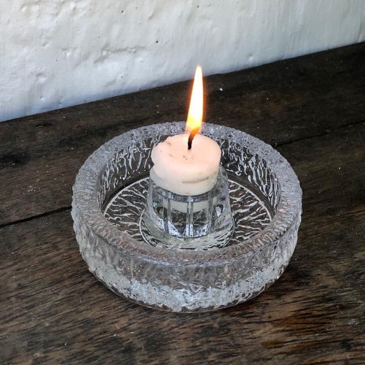 Подсвечник для одной свечи хрусталь Швеция