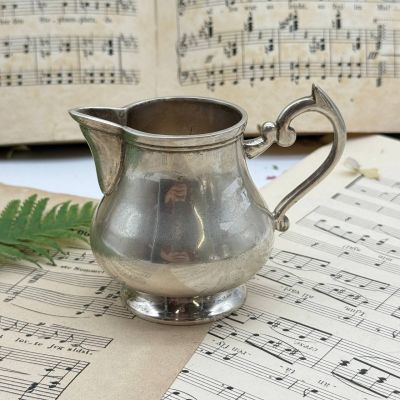 Чайник кофейник сахарница молочник серебрение набор 4 предмета Ар-деко