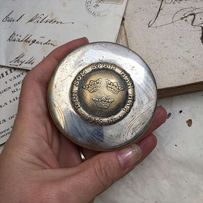 Таблетница 1916 год Швеция 