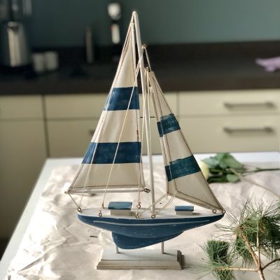 Корабль яхта декоративная настольная