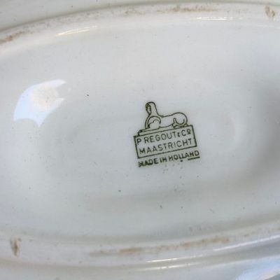 Тарелка Maastricht Petrus Regout Полевые цветы 21 см Голландия 125 лет