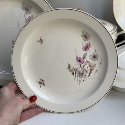 Тарелка Maastricht Petrus Regout Полевые цветы 21 см Голландия 125 лет