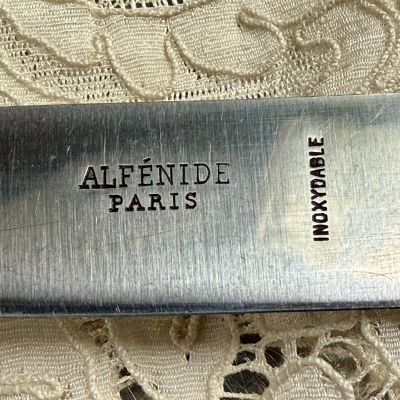 Нож столовый Christofle 21 см серебрение Франция