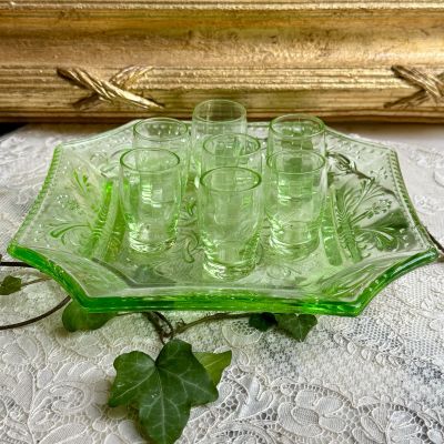 Стопка 25 см урановое стекло