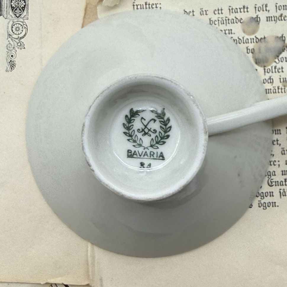 Чайное трио Elfenbein Porzellan Bavaria 180 мл Германия