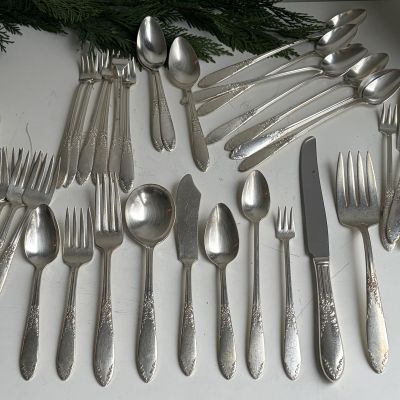 Ложка столовая King Edward National Silver Company серебрение 