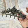 Ключница настенная Цветы  латунь 