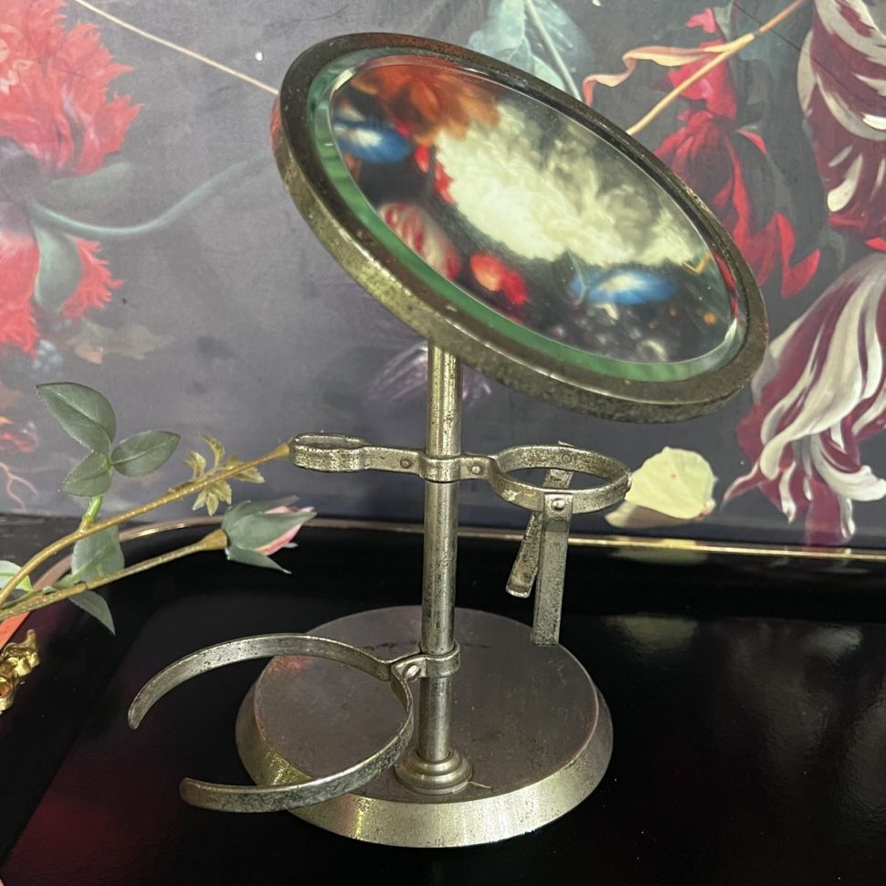 Зеркало настольное туалетное 25 см Франция