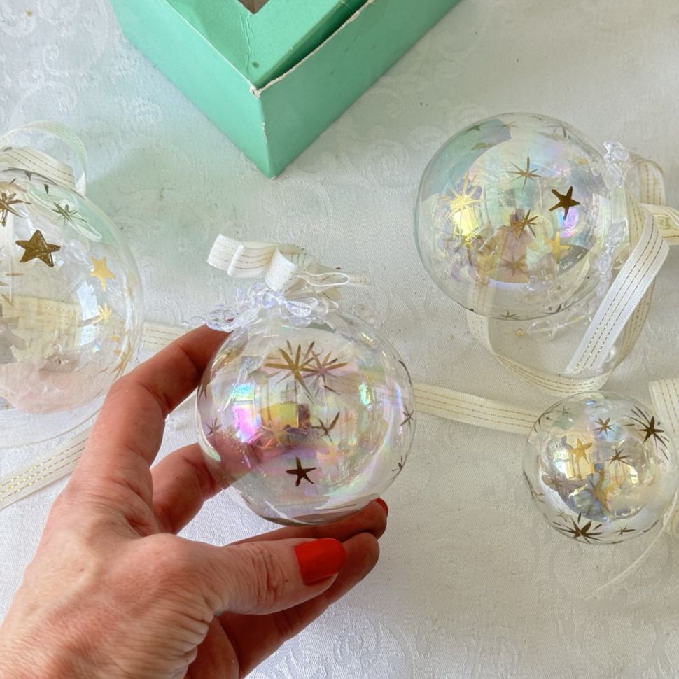 Подвес новогодний Шар 6 см стекло