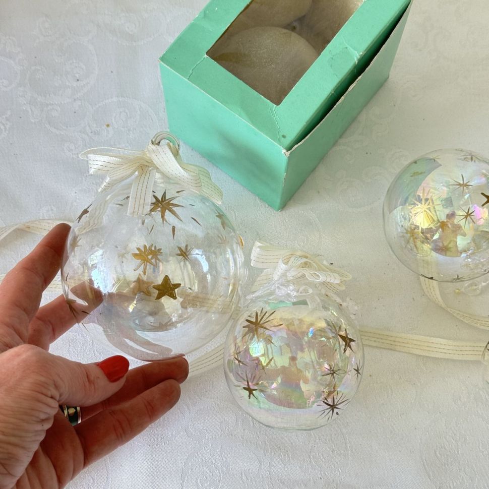 Подвес новогодний Шар 6 см стекло