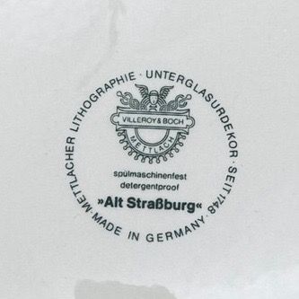 Бульонная пара Alt Strassburg ВиллеройБох 400 мл фарфор Германия 